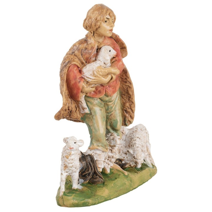 Shepherd with sheep 10 cm Euromarchi lux