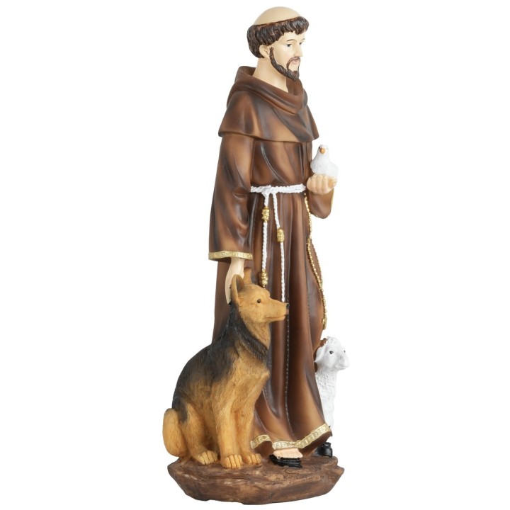 San Francesco 12 cm in resina