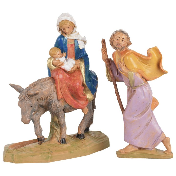 Flight into Egypt cm 12x11x11.5 h Fontanini