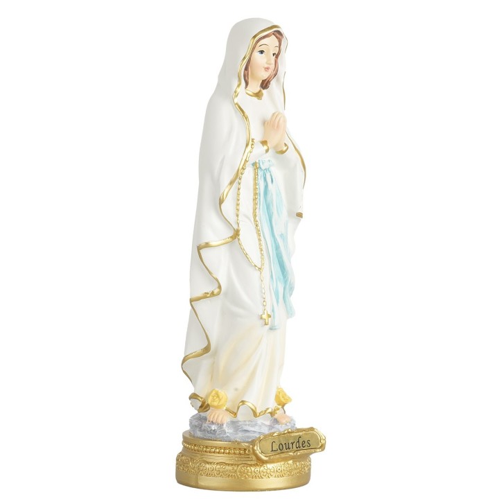 Our Lady of Lourdes 22 cm in resin