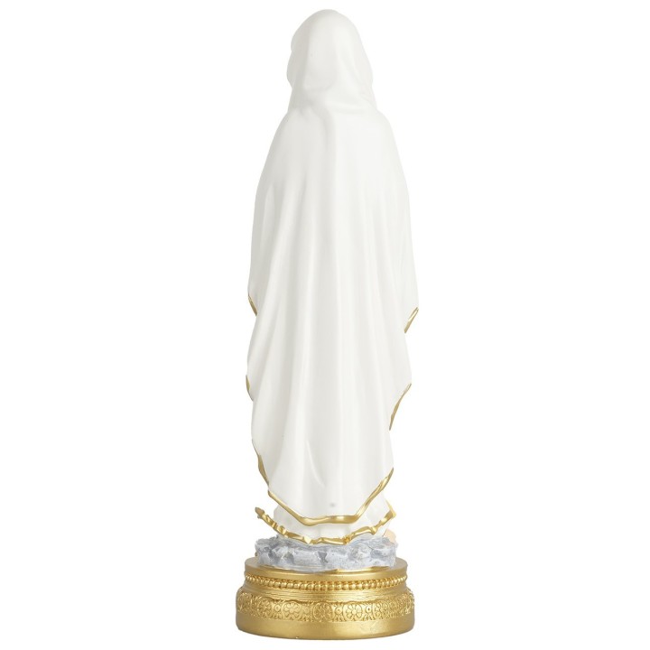 Madonna di Lourdes 22 cm in resina