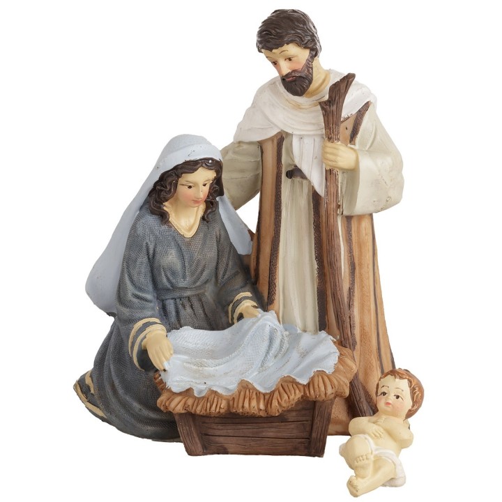 Natividad en bloque de 11x8x15,5 cm