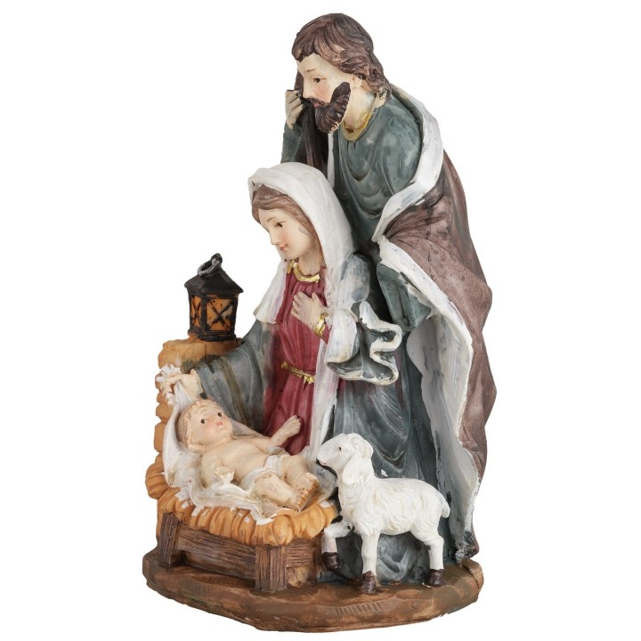 Nativity in a block cm 10x9x19 h