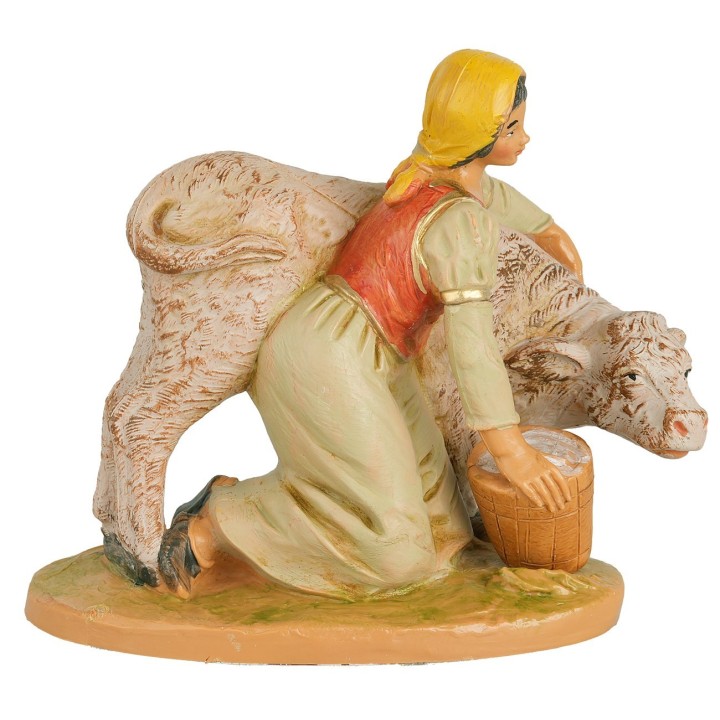 Joven con ternero serie 12 cm Fontanini