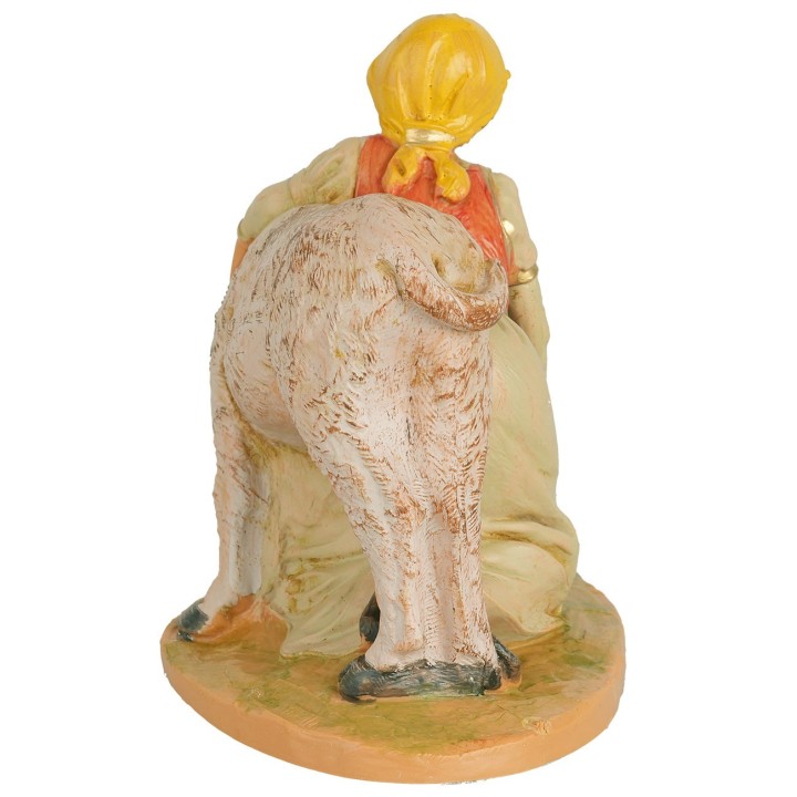 Joven con ternero serie 12 cm Fontanini
