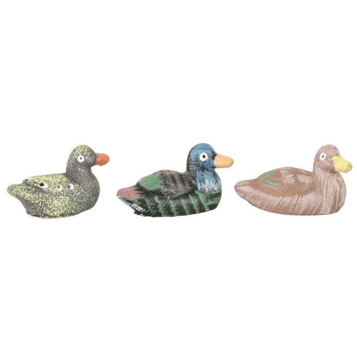 Juego de 3 patos de resina para estatuas de 10 cm