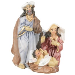 Natividad en bloque de 6 cm en resina