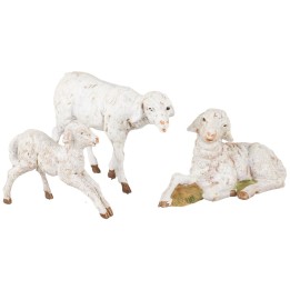 Famiglia pecorelle serie 12 cm Fontanini