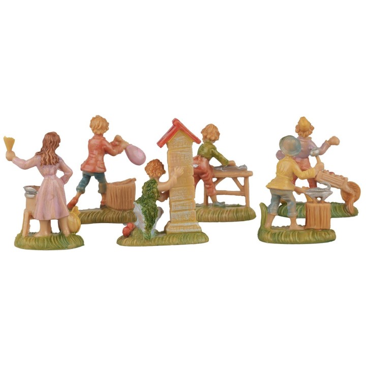 Set 6 mestieri cm 4 Euromarchi