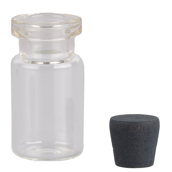 Glass jar with opening lid cm 2.5