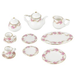 Set da tè e caffè in porcellana 11 pezzi