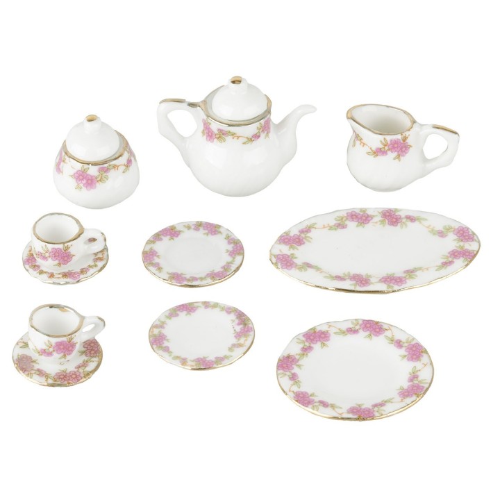 Set da tè e caffè in porcellana 11 pezzi