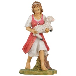 Shepherdess with lamb in her arms 30 cm Euromarchi