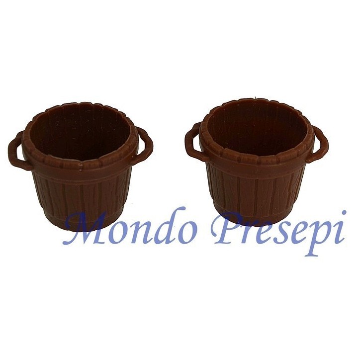 Set of 2 tubs in pvc Ø cm 2,7