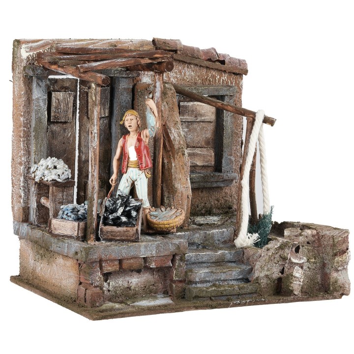 Fishmonger's shop cm 20x14.5x18 h