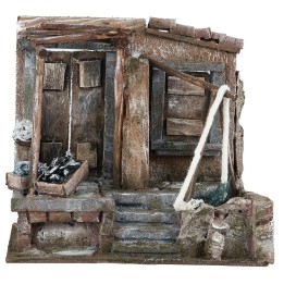 Bottega del pescivendolo cm 20x14,5x18 h