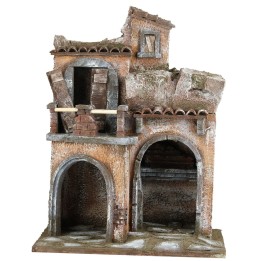 Casa a doppio piano per statuine della serie 10 cm