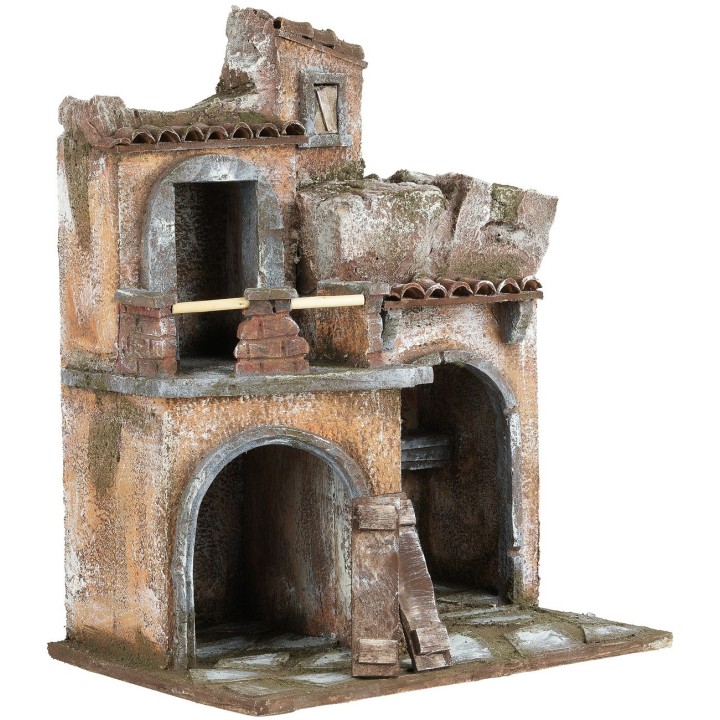Two-story house for 10 cm series figurines