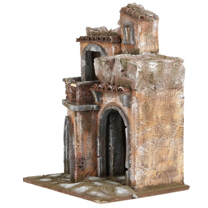 Two-story house for 10 cm series figurines