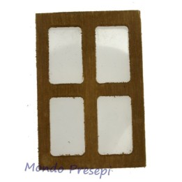 Ventana de madera mediana de 4,5x6,5 cm