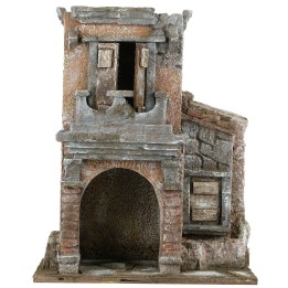 Casa con balcone per statue serie 10 cm