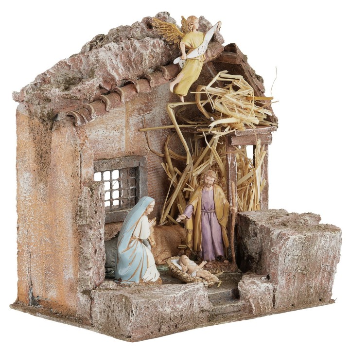 Capanna con statue serie 10 cm