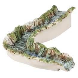 Fiume in resina - Curva sinistra cm 50