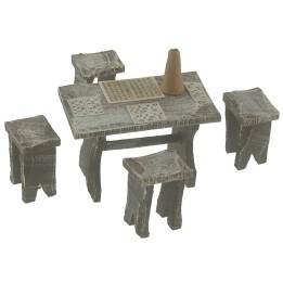 Tavolo con tombola per statue cm 10