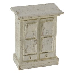 Armadio bianco per statue 6 cm