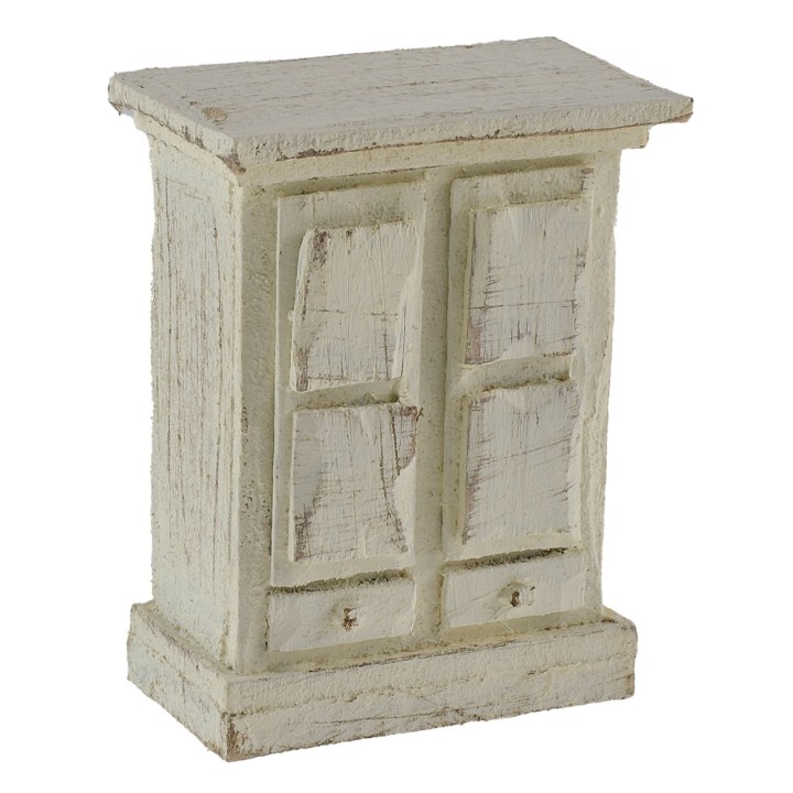 Armadio bianco per statue 6 cm