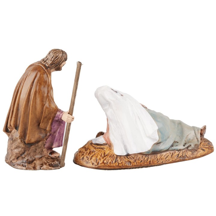 Nativity with Reclining Mary, 10 cm series by Landi Moranduzzo