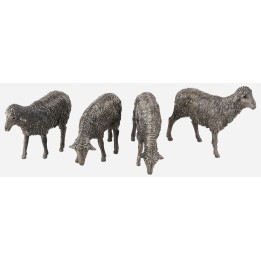 Set 4 pecore nere della serie 12 cm Landi Moranduzzo