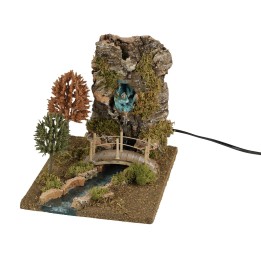 Cascata funzionante con fiume 20x25x21,5 cm