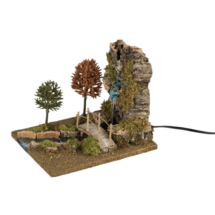 Cascata funzionante con fiume 20x25x21,5 cm