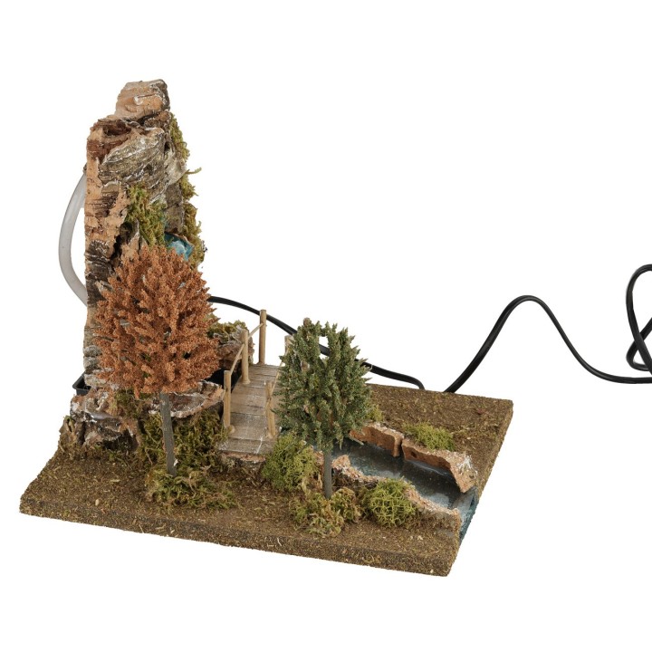 Cascata funzionante con fiume 20x25x21,5 cm