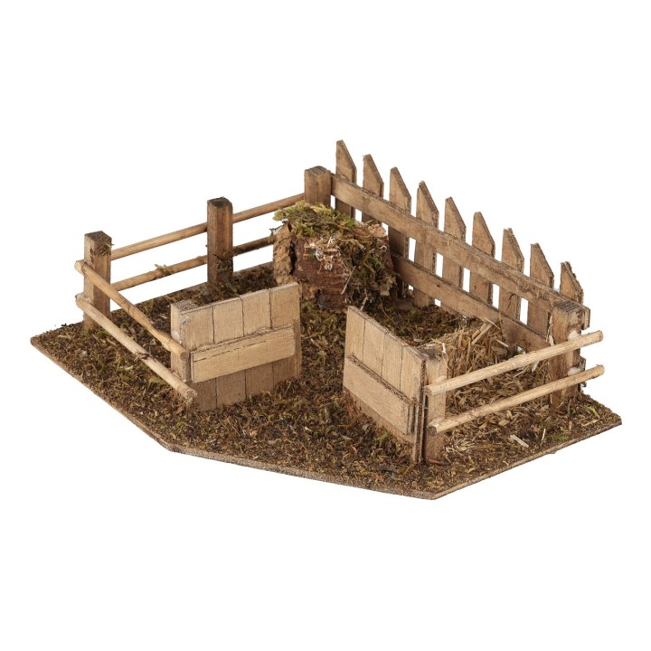 Rustic animal enclosure 19.5x16x6.5 cm