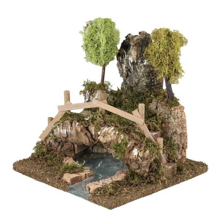 Cave with lake depth effect, dimensions 20x20x22 cm (h)