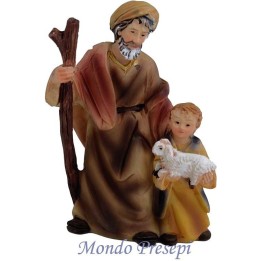 Viejo con niño de 9 cm