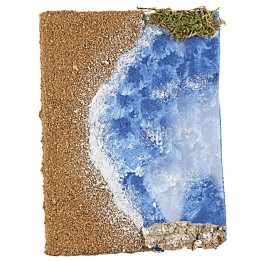 Spiaggia e mare con effetto profondità cm 19x14,5