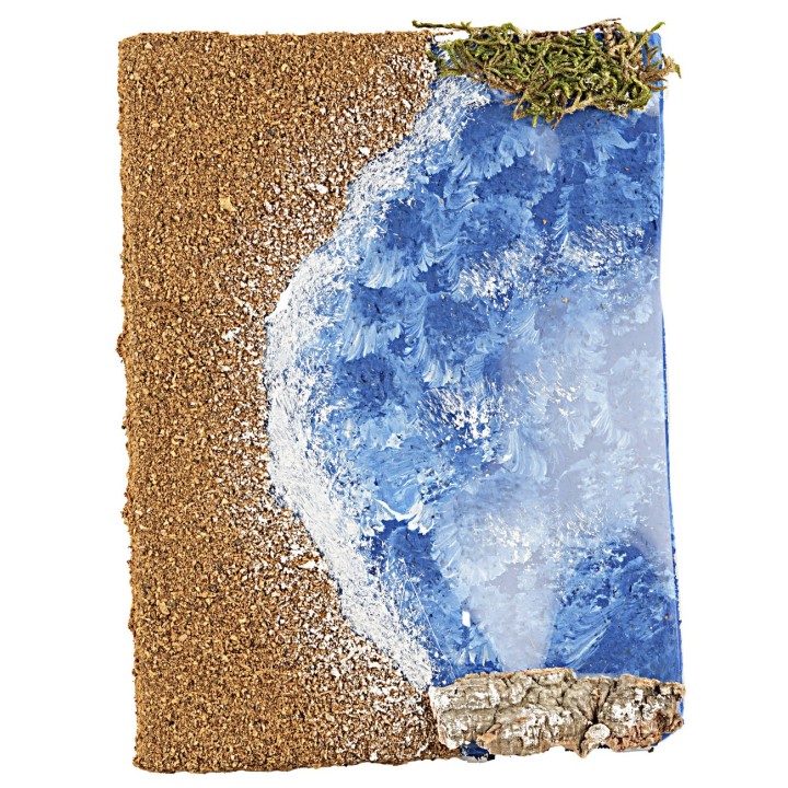 Spiaggia e mare con effetto profondità cm 19x14,5