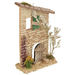 Fachada casa rústica cm 11x5x18 h