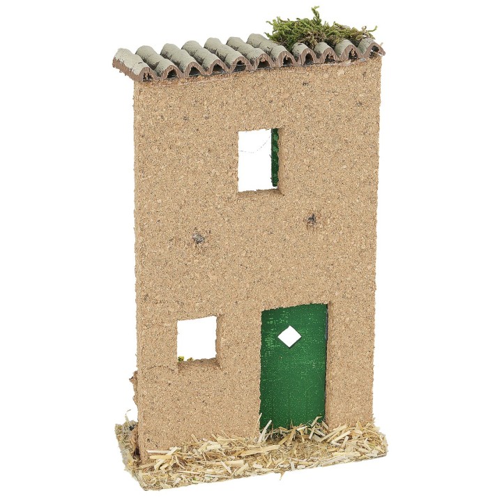 Facade of a house with clothes cm 11x5x18 h