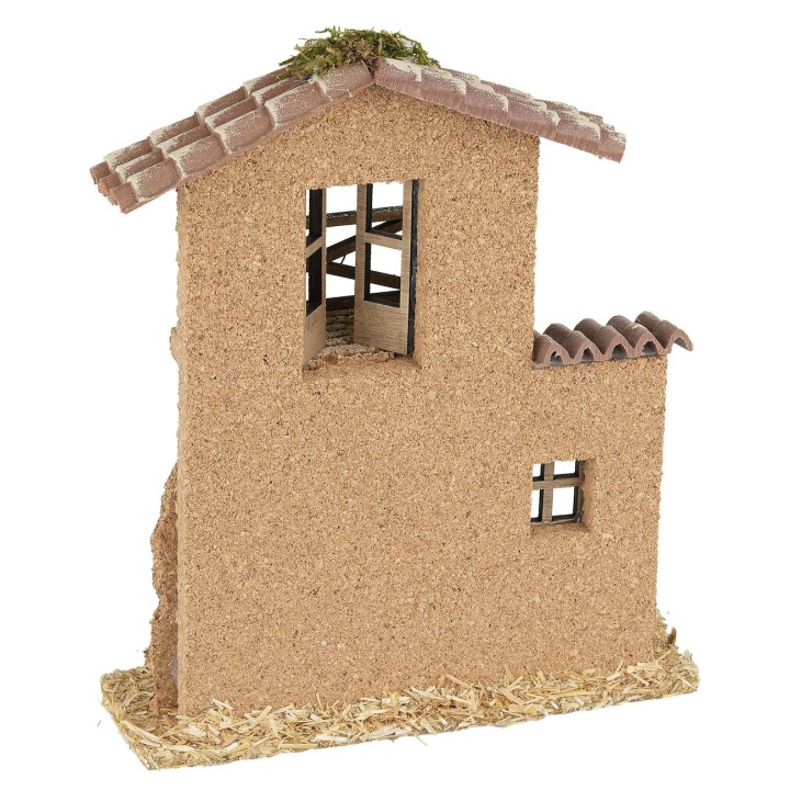 Facciata casa con balcone cm 17x6x20 h