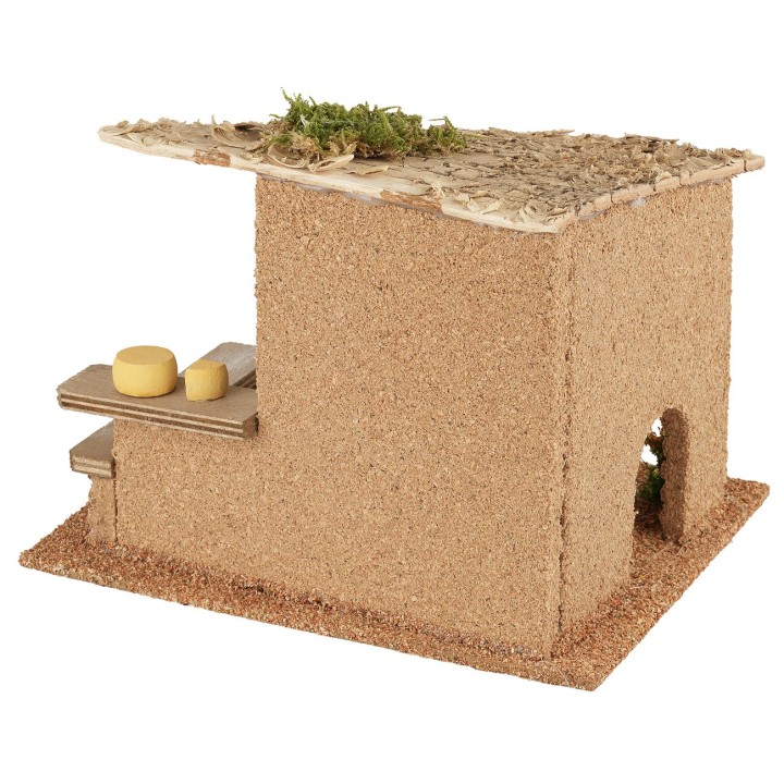 Taberna con campesinos cm 19x15x14 h