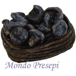 Cesto basso con funghi