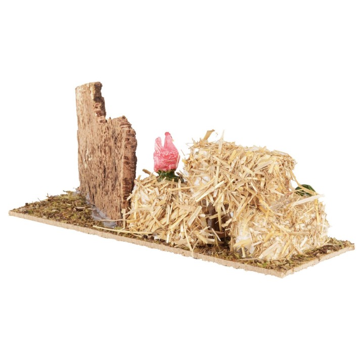 Ambientazione con galline cm 21x8x7,5 h