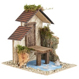 Pontile sul lago cm 17x22x21,5 h