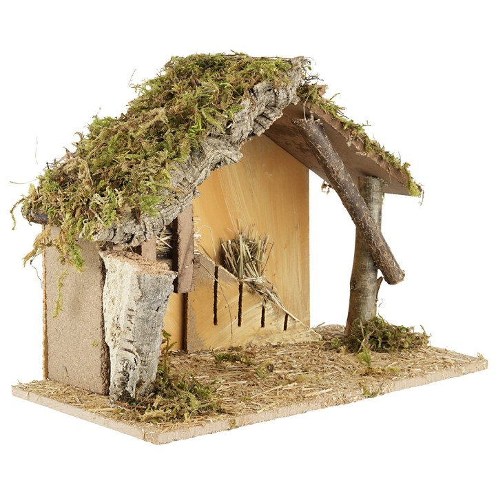 Capanna per presepe cm 32x17x23 h per statue da 10 cm