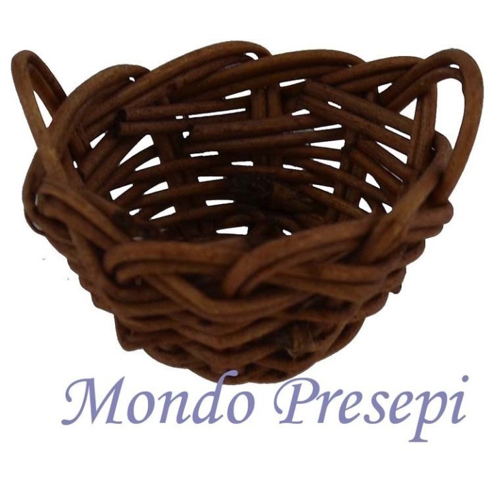 Basket lux in a wicker with handles, 2.7 cm