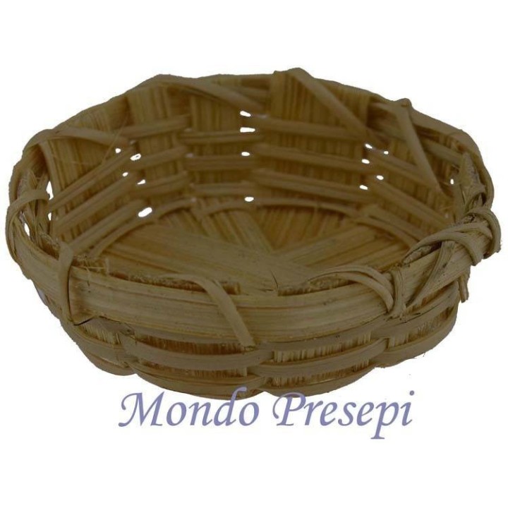 Cesto basso in vimini cm 4